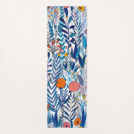 Esterilla De Yoga Blue Bold Wildflowers