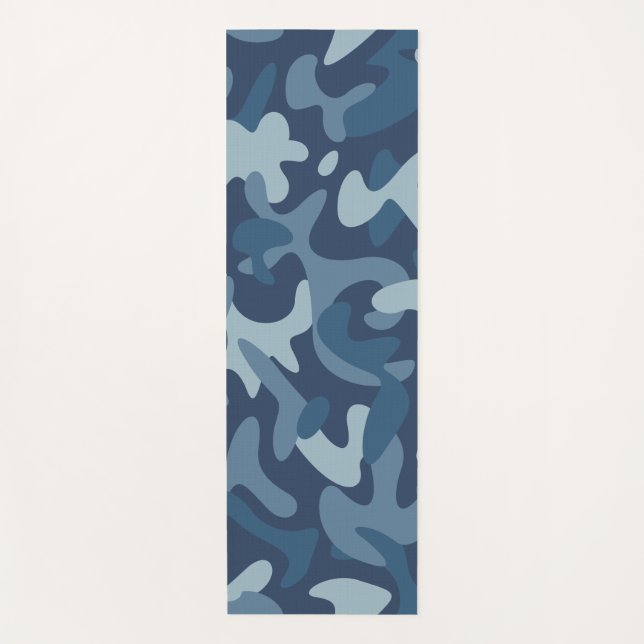 Esterilla De Yoga Blue Camouflage Pattern (Anverso)