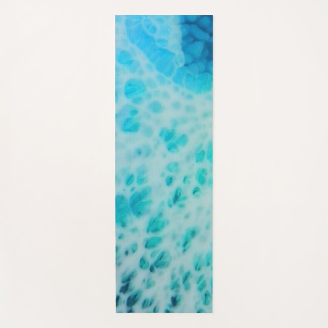 Esterilla De Yoga Blue Crush - Abstract Coastal Artwork  (Anverso)