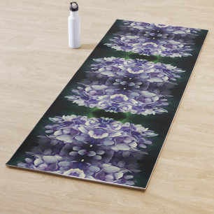 Esterilla De Yoga Blue Hydrangea Petals Cierre Resumen