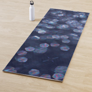 Esterilla De Yoga Blue Sparkle Bokeh Lights