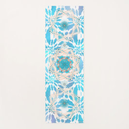 Esterilla De Yoga Blue Winter Mandala Patrones florales