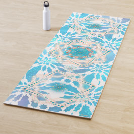 Esterilla De Yoga Blue Winter Mandala Patrones florales