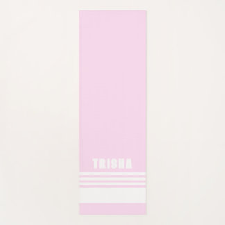 Esterilla De Yoga blush pink light modern preppy classic stripes