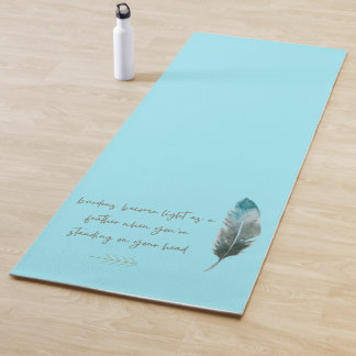 Esterilla De Yoga Boho Feather y Arrow