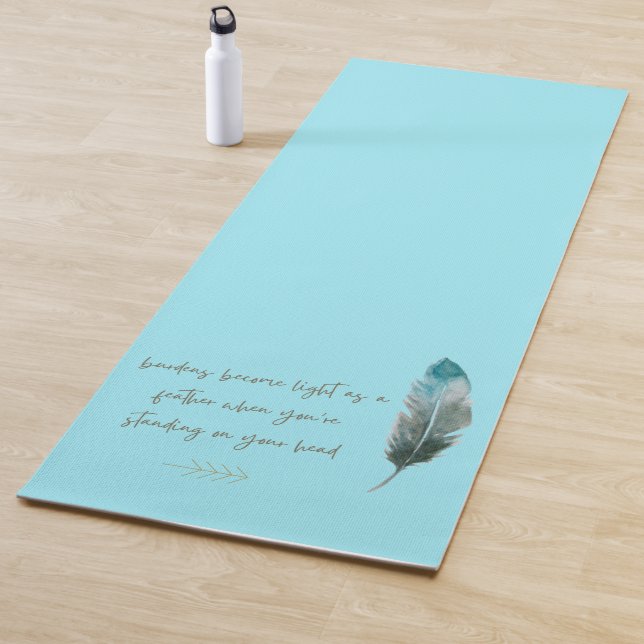 Esterilla De Yoga Boho Feather y Arrow (In situ)