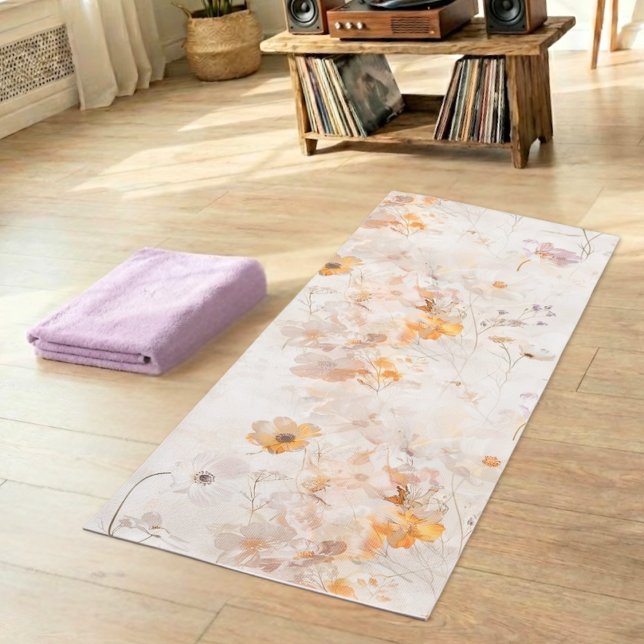 Esterilla De Yoga Boho Floral Acuarela  (Subido por el creador)