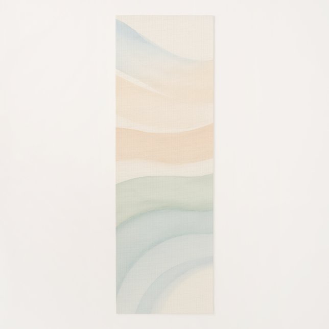 Esterilla De Yoga Boho Waves Mindful Calming Minimalist (Anverso)