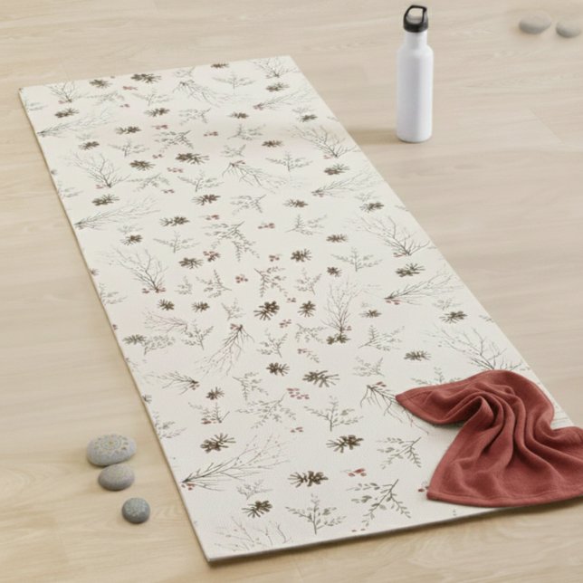 Esterilla De Yoga Boho Woodland Winterberry Pattern (Subido por el creador)