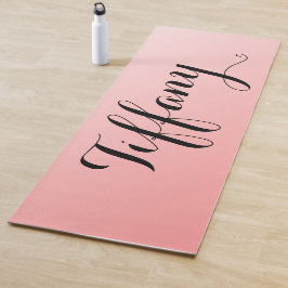 Esterilla De Yoga Bonito rosa y negro