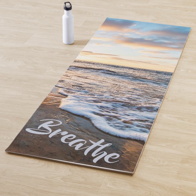 Esterilla De Yoga Breathe Calmar neutral Ocean Waves Sunset Beach (In situ)