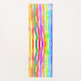 Esterilla De Yoga Bright Modern Colorful Yoga Stylish Striped