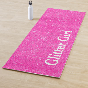 Esterilla De Yoga Brillo de Yoga Rosa Caliente Chica Personaliza Des