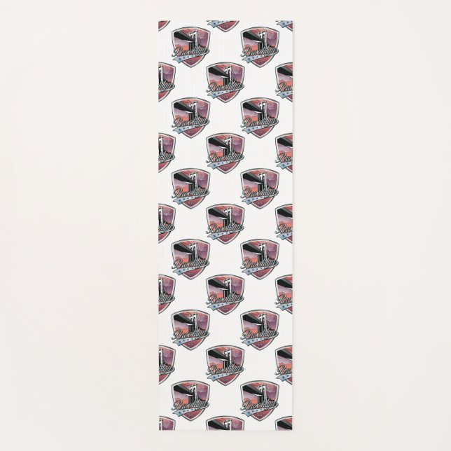 Esterilla De Yoga Brooklyn Design Silver Seamless (Anverso)