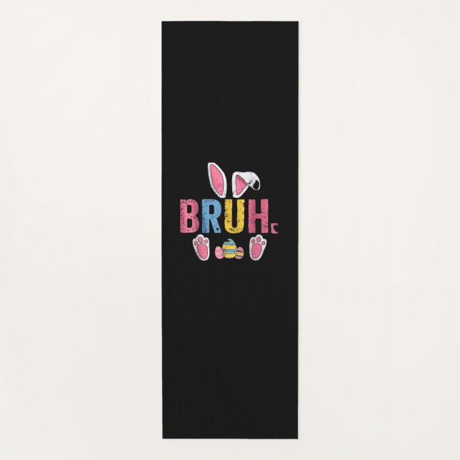 Esterilla De Yoga Bruh Easter Bunny Cute Meme Para Niños _7 (Anverso)