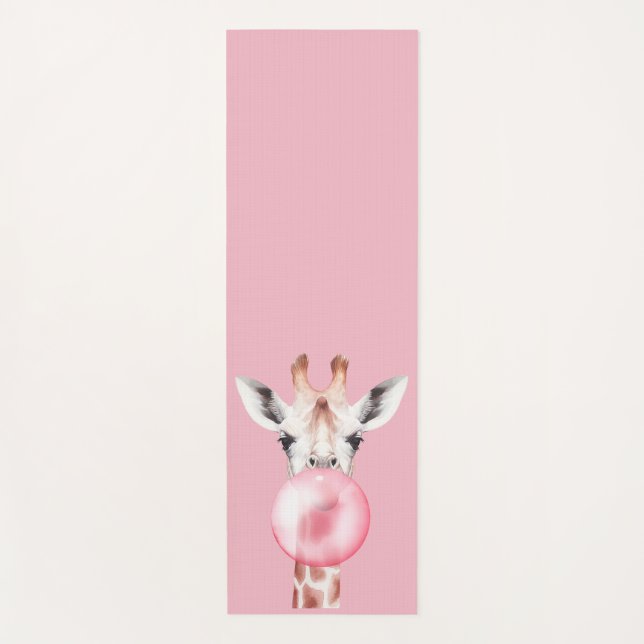 Esterilla De Yoga Bubblegum Giraffe (Anverso)