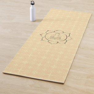 Esterilla De Yoga Buda en Lotus en tan geométrico