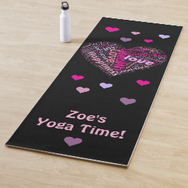 Esterilla De Yoga Buenas vibraciones y amor yoga personalizado