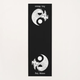 Esterilla De Yoga Buscar equilibrio Zen Yin Yang blanco negro