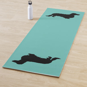 Esterilla De Yoga Cabello largo de Dachshund - Silhouette 1