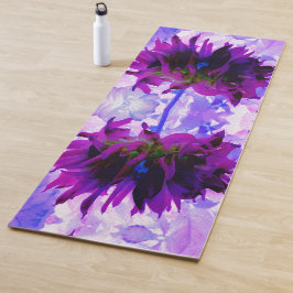 Esterilla De Yoga Cactus Dahlia morado y negro asombroso