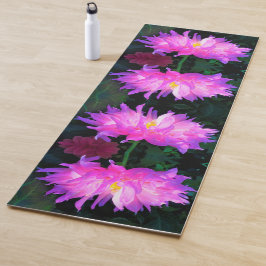 Esterilla De Yoga Cactus Dahlia rosa y morado asombroso