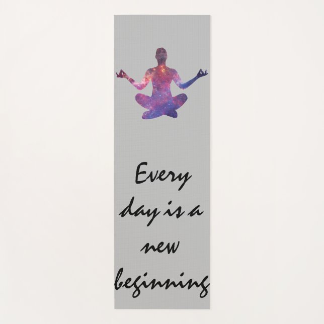 Esterilla De Yoga Cada día es un nuevo comienzo (Anverso)