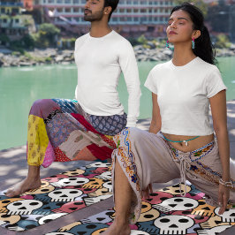 Esterilla De Yoga calaveras de halloween