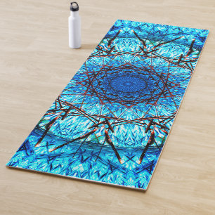 Esterilla De Yoga Caleidoscópico azul
