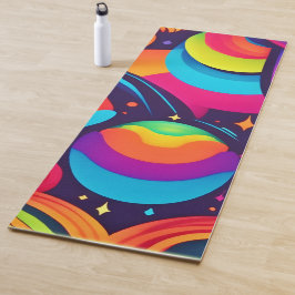 Esterilla De Yoga Caleidoscopio Cósmico Vibrante