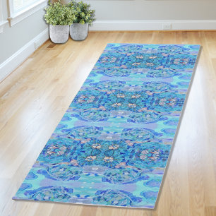Esterilla De Yoga Calidoscopio Azul Personalizado