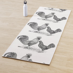 Esterilla De Yoga California Grey Rooster y Hen