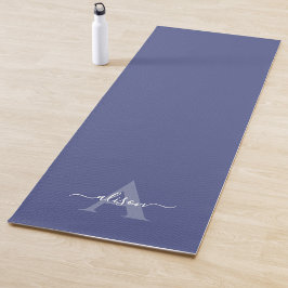 Esterilla De Yoga Caligrafía de monograma femenino