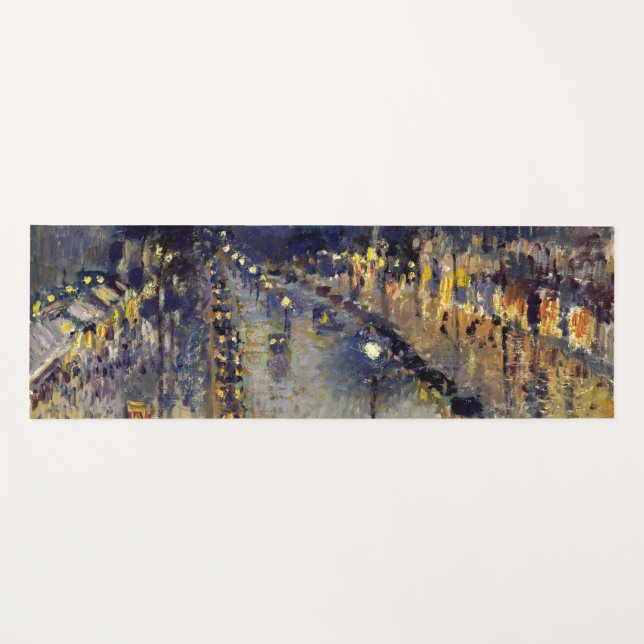 Esterilla De Yoga Camille Pissarro - Boulevard Montmartre de noche (Anverso (horizontal))
