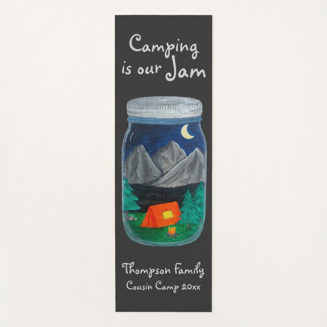 Esterilla De Yoga Camping es nuestra carpa de vapor y montañas en Ja (Anverso)