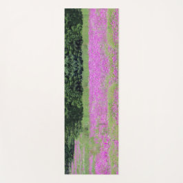 Esterilla De Yoga Campo de flores silvestres de Phlox en una esteril