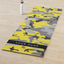 Camuflaje amarillo y gris Tu nombre personaliza