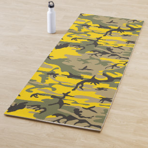 Esterilla De Yoga Camuflaje amarillo y verde, ejército, ejército