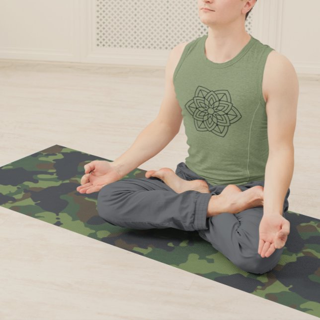 Esterilla De Yoga Camuflaje del Ejército Militar Marrón Verde (Subido por el creador)