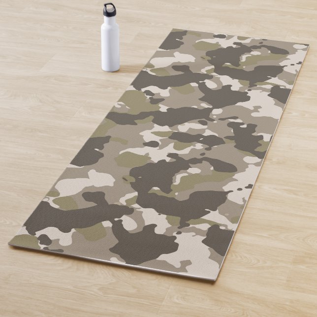 Esterilla De Yoga Camuflaje del Ejército Militar Personalizado Marró (In situ)
