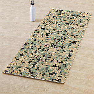 Esterilla De Yoga Camuflaje digital – Patrón de camuflaje LG marrón-
