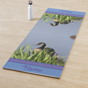 Esterilla De Yoga Canadá Goose Irises Nature Art Personalizado