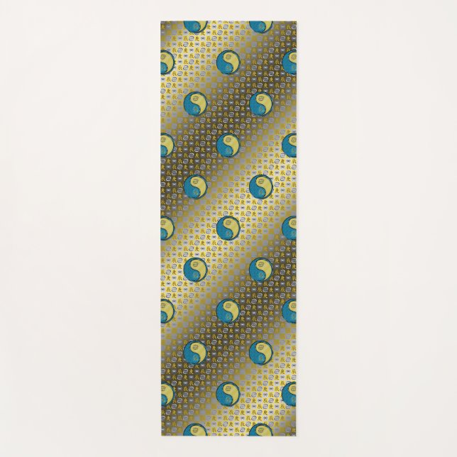 Esterilla De Yoga Cáncer y dragón Metalizado (Anverso)