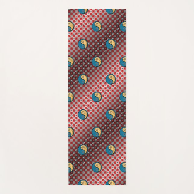 Esterilla De Yoga Cáncer y tigre de fuego (Anverso)