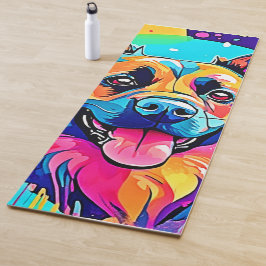 Esterilla De Yoga Cañón vibrante: amor feliz de los cachorros