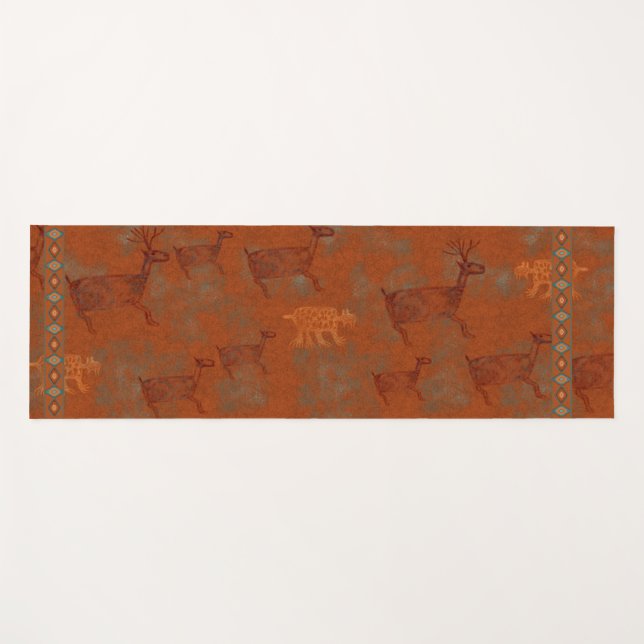 Esterilla De Yoga Cañones del Suroeste Petroglifos (Anverso (horizontal))