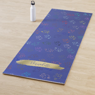 Esterilla De Yoga Caos OM   Azul, Bonito Índigo Om