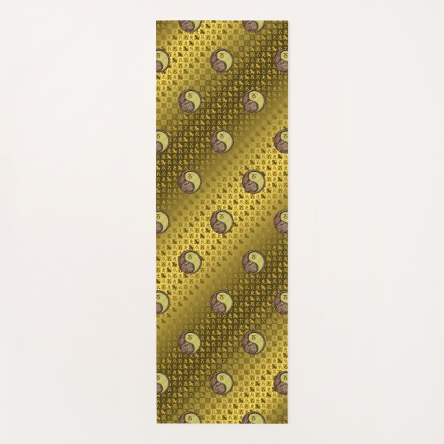 Esterilla De Yoga Capricornio y dragón Metalizado (Anverso)