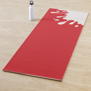 Esterilla De Yoga Cardenal rojo de pintura blanca