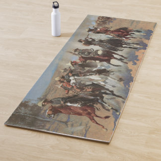 Esterilla De Yoga Carga de Madera por Frederic Remington